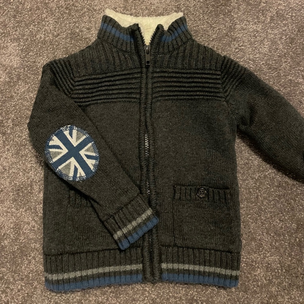 Toddler 2T warm zip up sweater